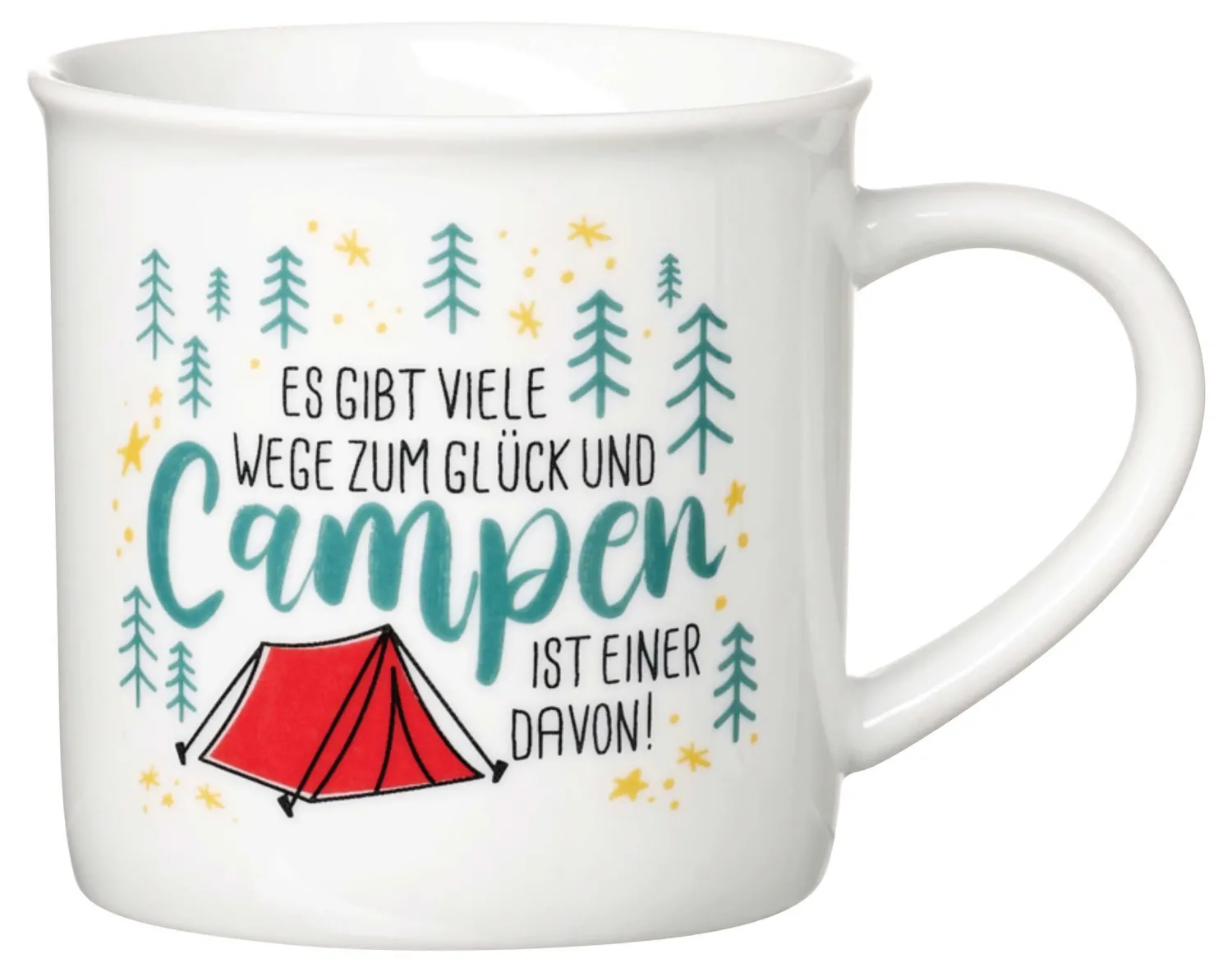 Outlet Kaffeebecher Camping Campen | 360 ml | weiss Becher