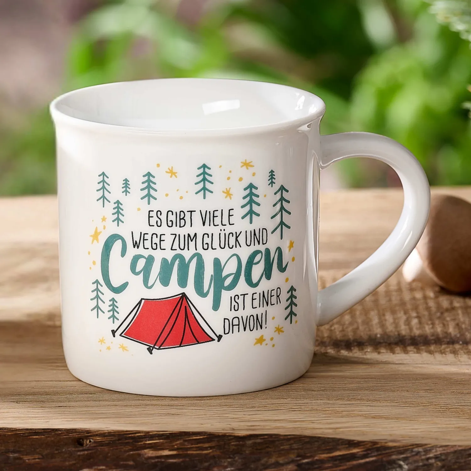 Outlet Kaffeebecher Camping Campen | 360 ml | weiss Becher