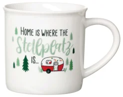 Discount Kaffeebecher Camping Stellplatz | 360 ml | weiss Becher