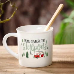 Discount Kaffeebecher Camping Stellplatz | 360 ml | weiss Becher