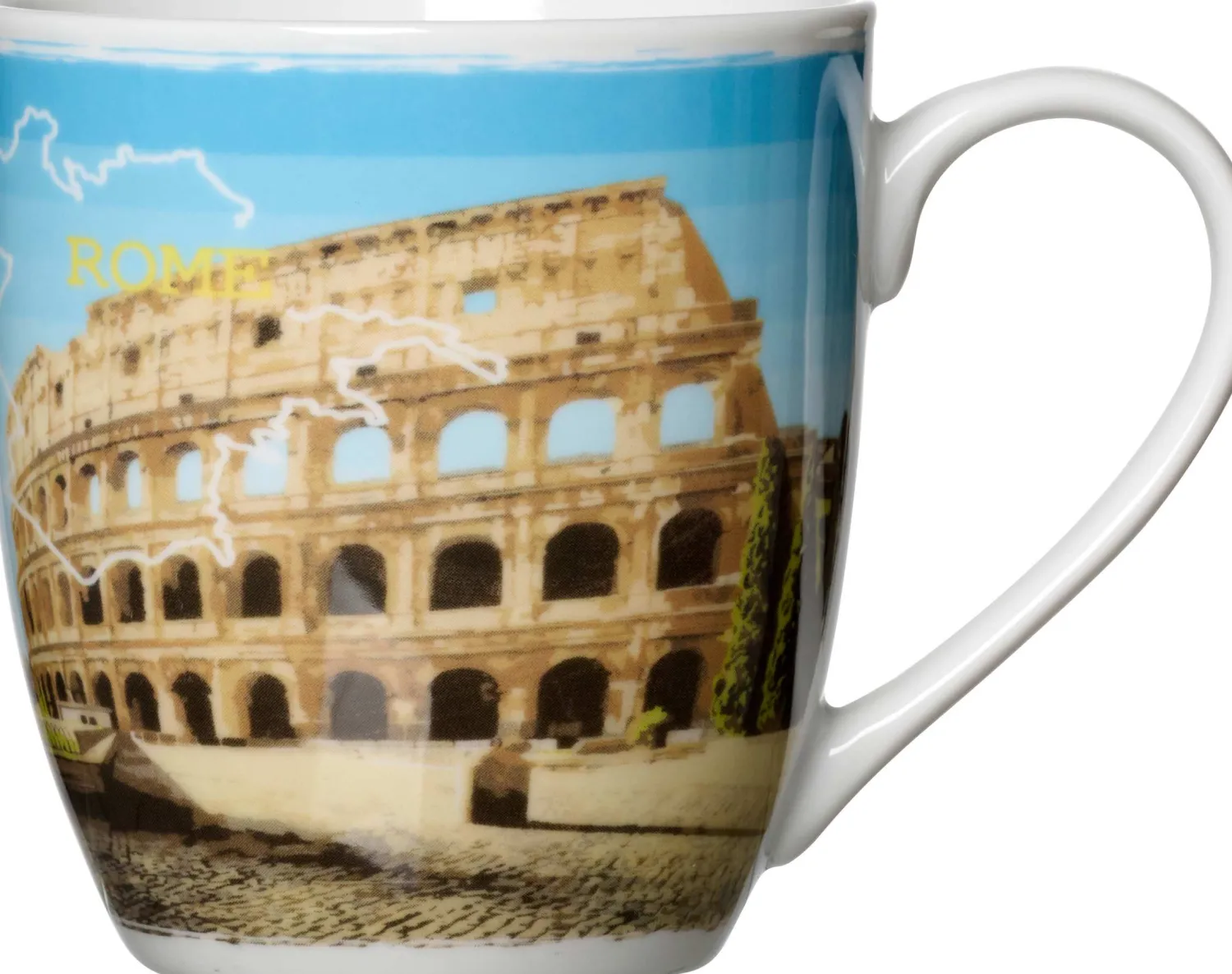 Best Kaffeebecher City Rom | 500 ml Becher