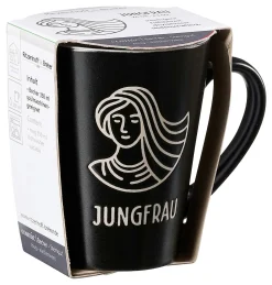 Outlet Kaffeebecher Cosmic Jungfrau | 350 ml | schwarz Becher