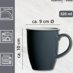 Kaffeebecher Doppio | 320 ml | anthrazit Becher
