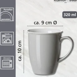 Discount Kaffeebecher Doppio | 320 ml | grau Becher