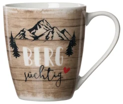 Online Kaffeebecher Enzian Bergsüchtig | 360 ml | braun Becher