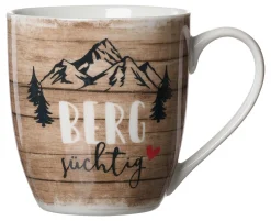 Online Kaffeebecher Enzian Bergsüchtig | 500 ml | braun Becher