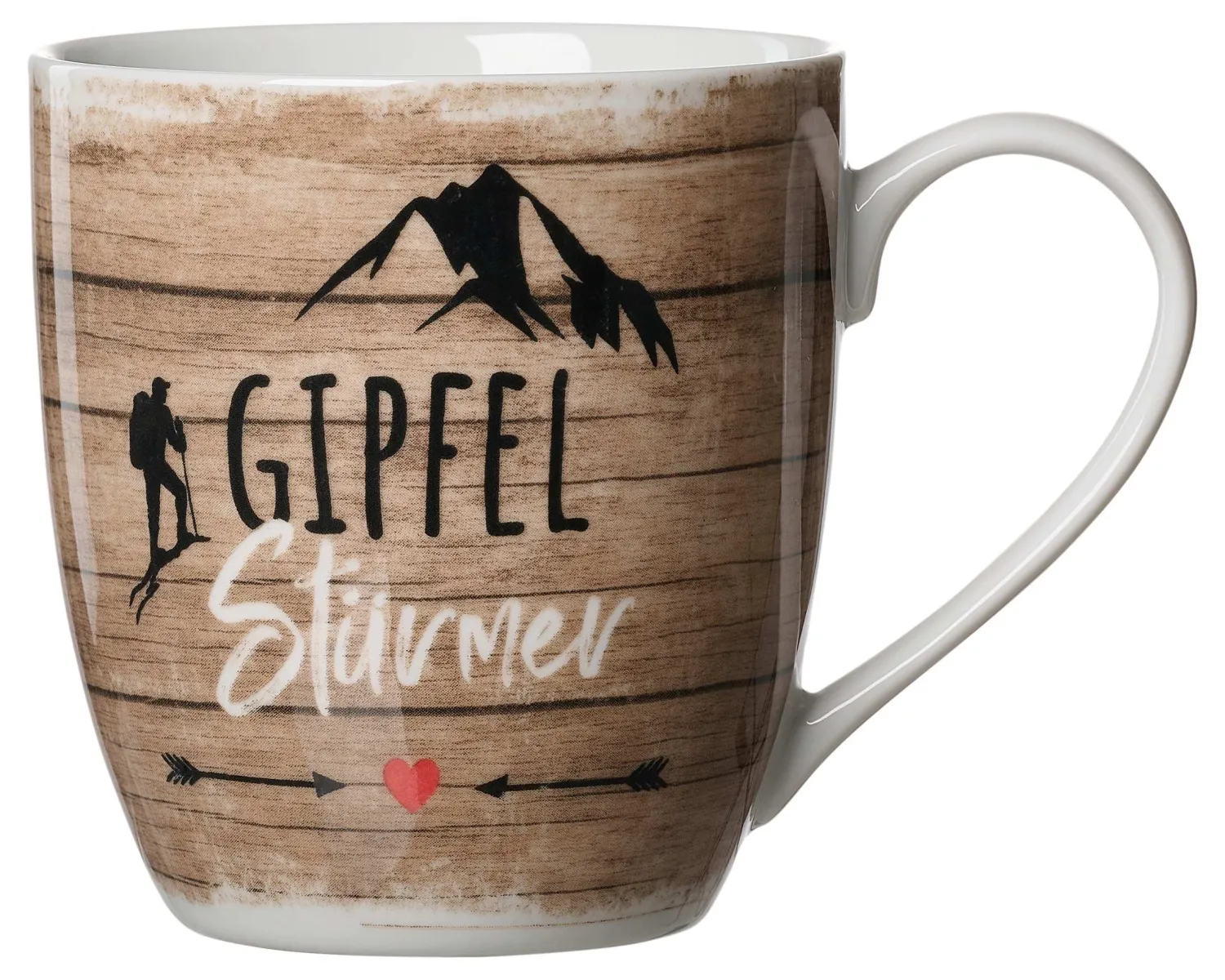 Hot Kaffeebecher Enzian Gipfelstürmer | 500 ml | braun Becher
