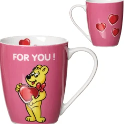 Hot Kaffeebecher HARIBO For you | 360 ml | pink Becher