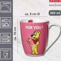 Hot Kaffeebecher HARIBO For you | 360 ml | pink Becher