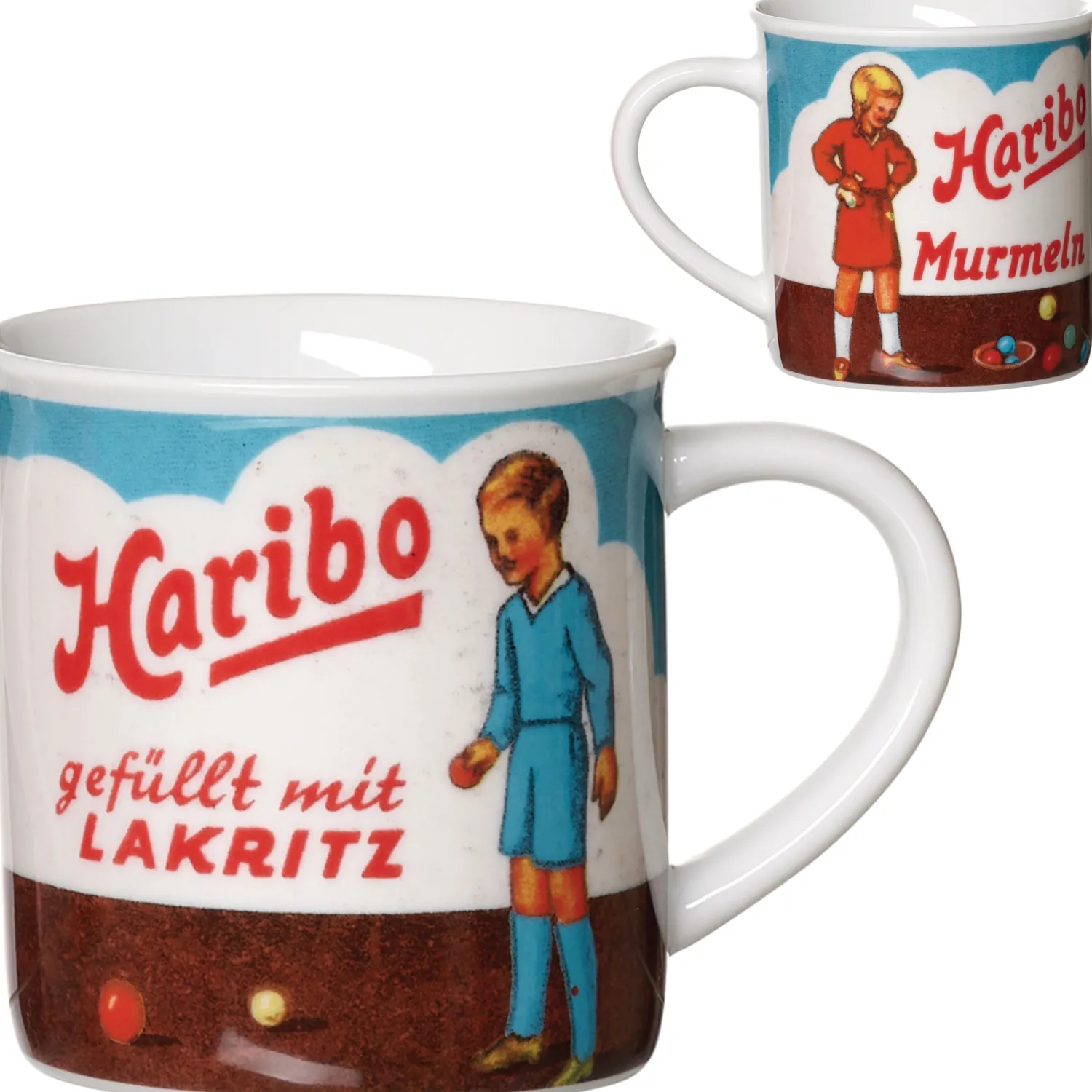 Best Kaffeebecher HARIBO Retro | Lakritz | 380 ml Becher