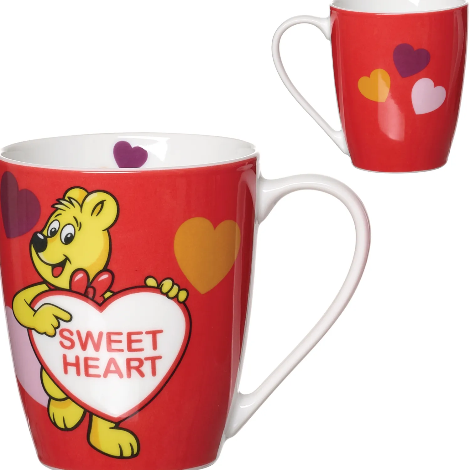 Hot Kaffeebecher HARIBO Sweet Heart | 360 ml | rot Becher
