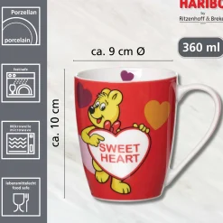 Hot Kaffeebecher HARIBO Sweet Heart | 360 ml | rot Becher