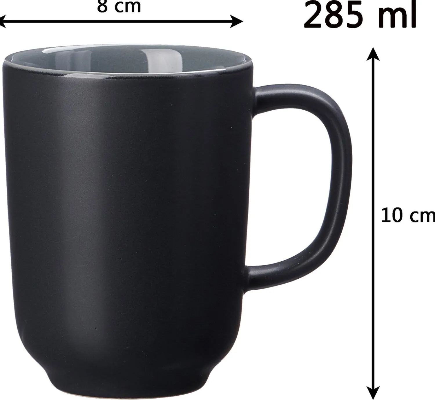 Clearance Kaffeebecher Jasper | 285 ml | schwarz Becher