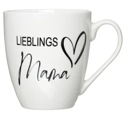 Outlet Kaffeebecher Lieblingsmama | 590 ml | weiss Becher