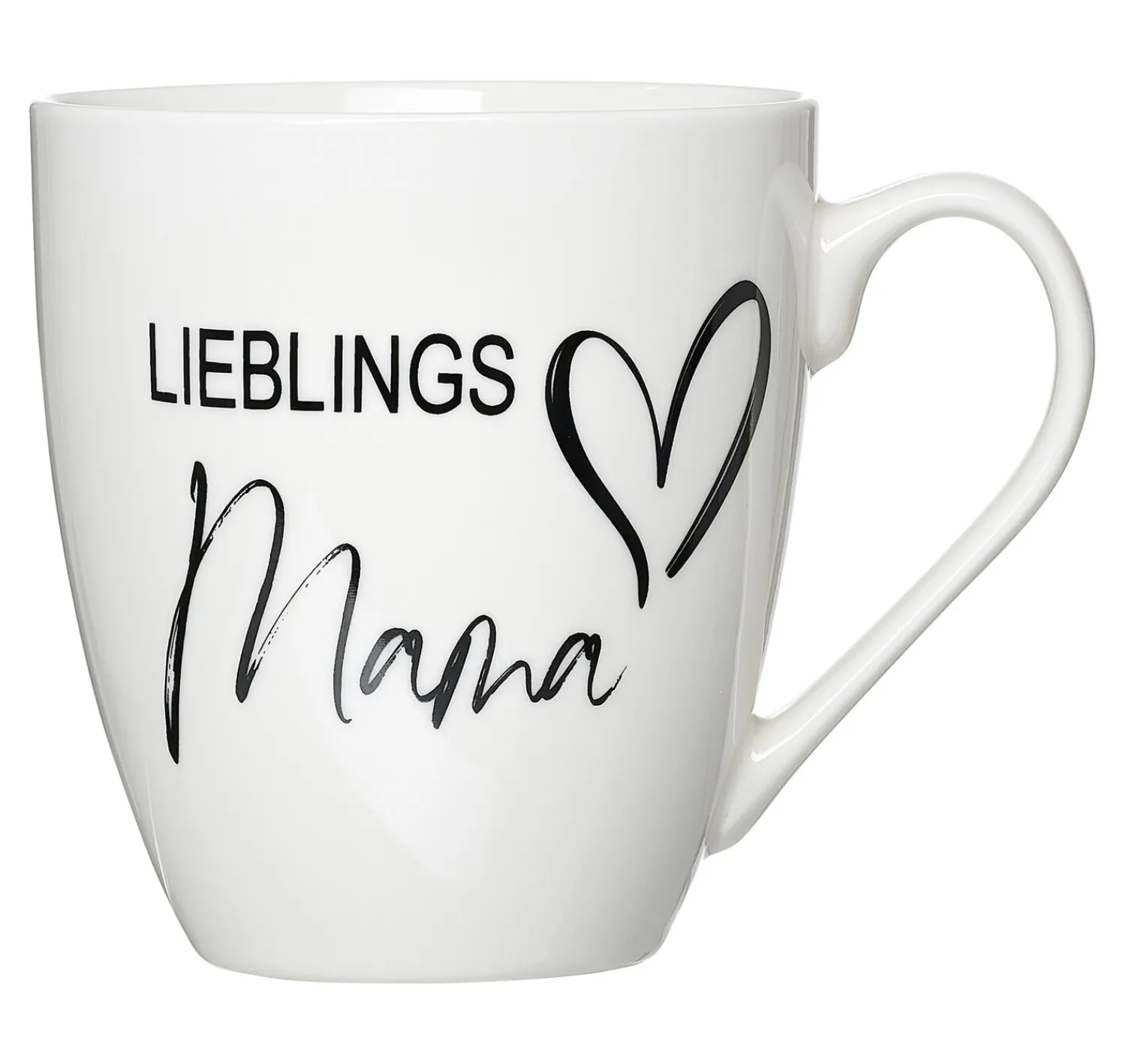 Outlet Kaffeebecher Lieblingsmama | 590 ml | weiss Becher