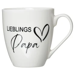 Kaffeebecher Lieblingspapa | 590 ml | weiss Becher