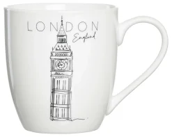 Outlet Kaffeebecher Travel London | 500 ml | weiss Becher