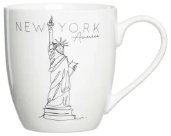 Online Kaffeebecher Travel New York | 500 ml | weiss Becher
