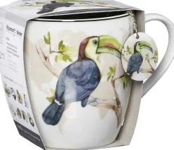 Online Kaffeebecher Wildlife Tukan | 500 ml | mit Schlüsselanhänger Becher