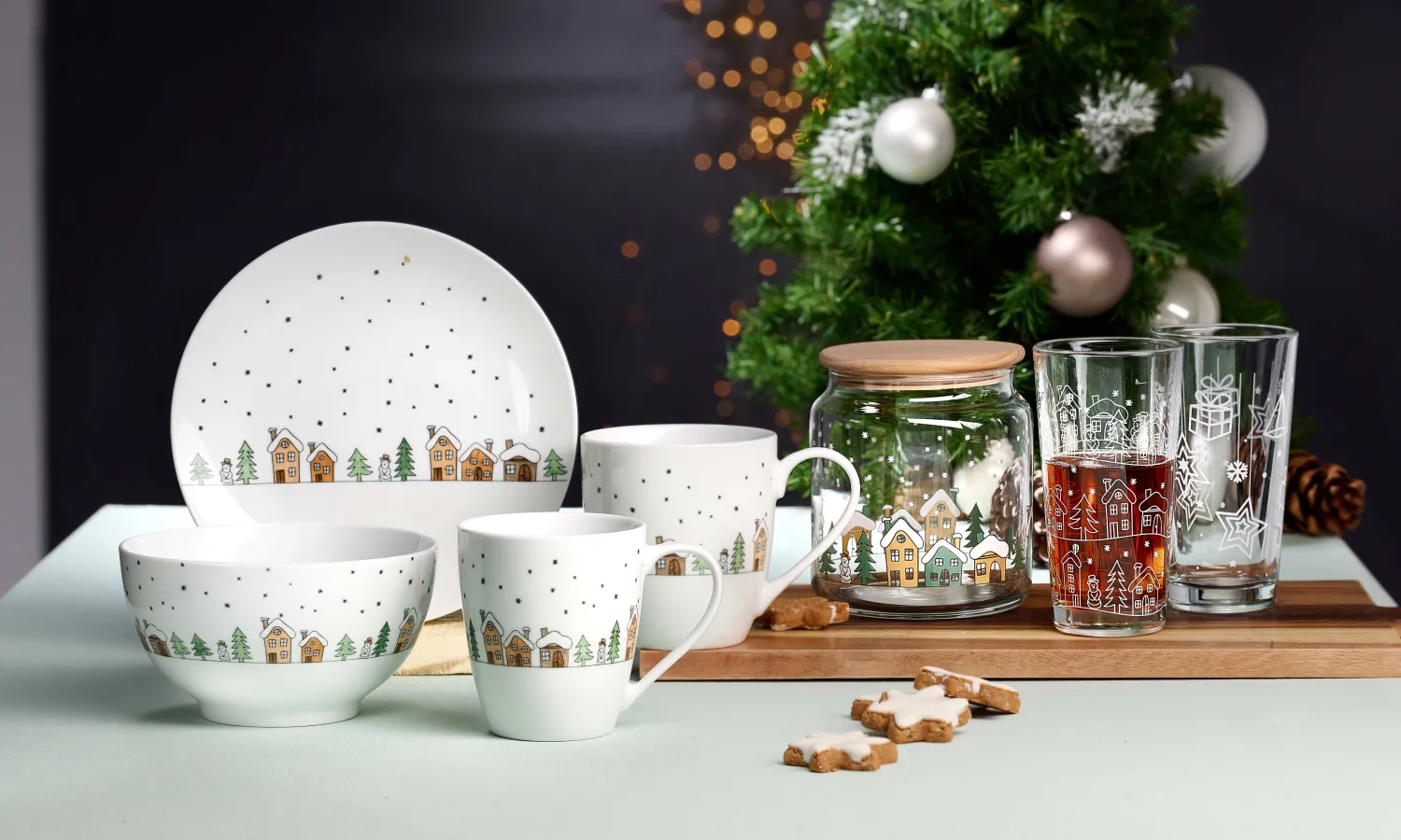 Online Kaffeebecher Winterdorf | 500 ml Becher