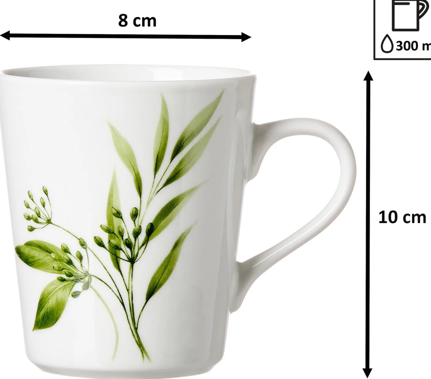 Online Kaffeebecher-Set Evora | 6-teilig | grün Becher