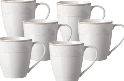 Hot Kaffeebecher-Set Isabella | 6-teilig | 350 ml | beige Becher