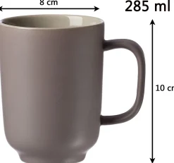 Best Kaffeebecher-Set Jasper | 4-teilig | 285 ml | taupe Becher