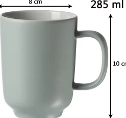 Kaffeebecher-Set Jasper | 4-teilig | 285 ml | mint Becher