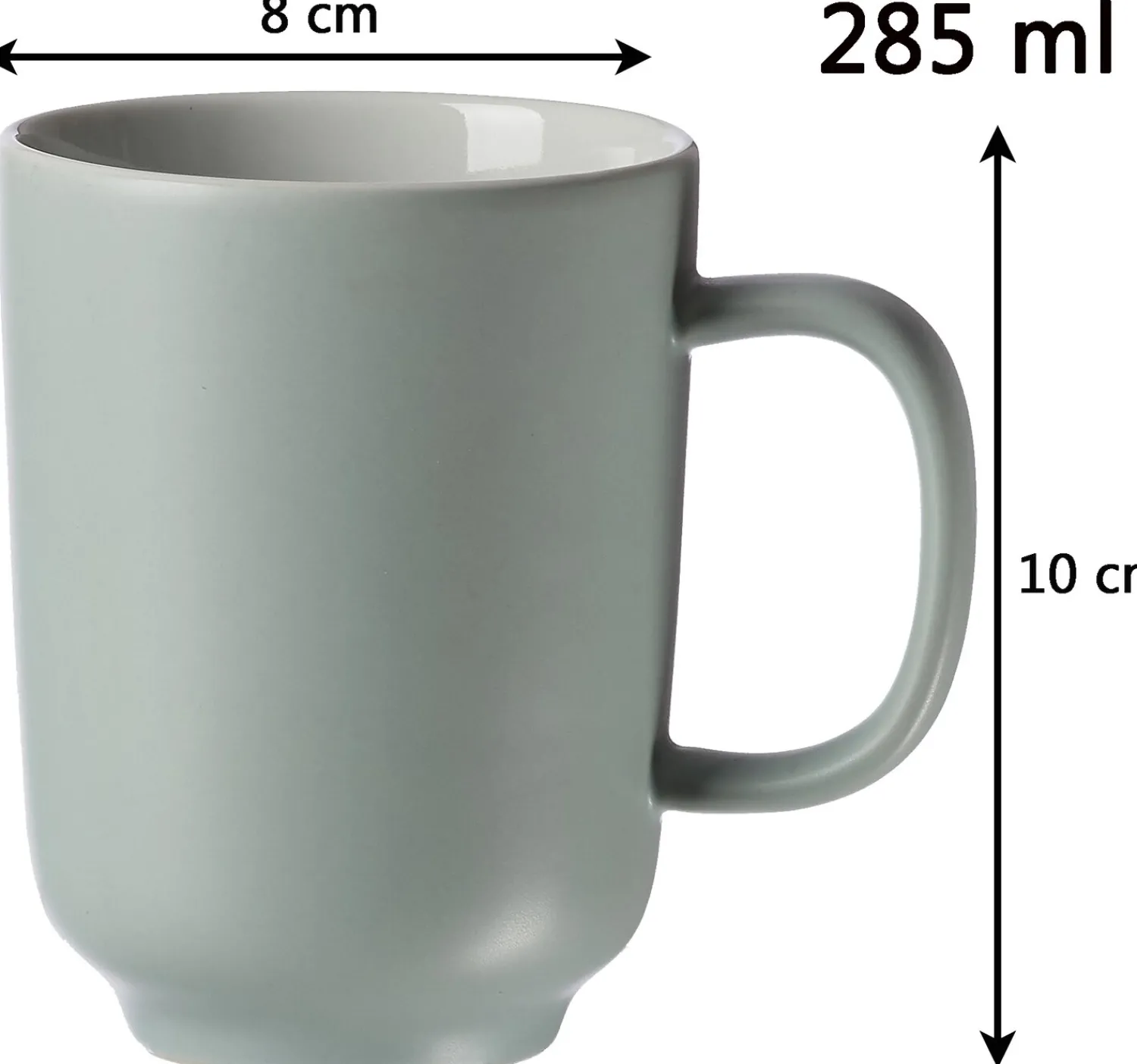 Kaffeebecher-Set Jasper | 4-teilig | 285 ml | mint Becher