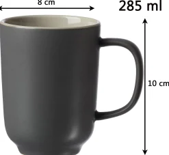 Discount Kaffeebecher-Set Jasper | 4-teilig | 285 ml | grau Becher