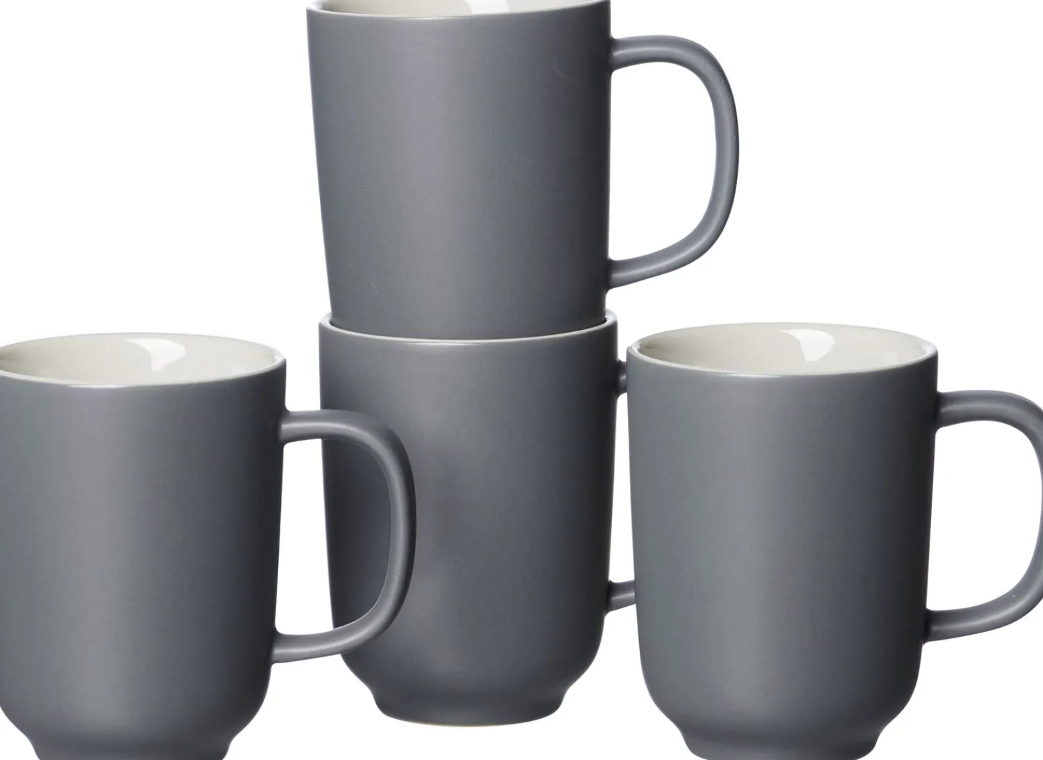 Discount Kaffeebecher-Set Jasper | 4-teilig | 285 ml | grau Becher