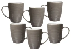 Kaffeebecher-Set Suomi | 6-teilig | 310 ml | taupe Becher