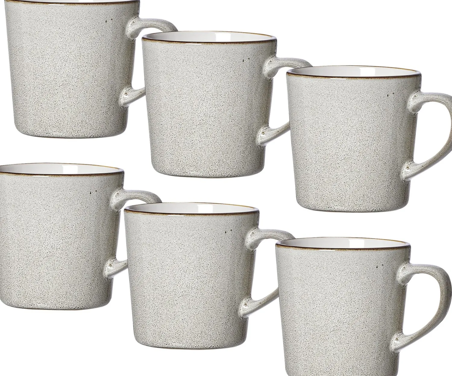 Discount Kaffeebecher-Set Visby | 6-teilig | 400 ml | grau Becher