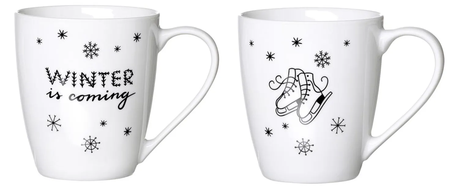 Best Kaffeebecher-Set Winter Is Coming | 2-teilig | 360 ml Becher