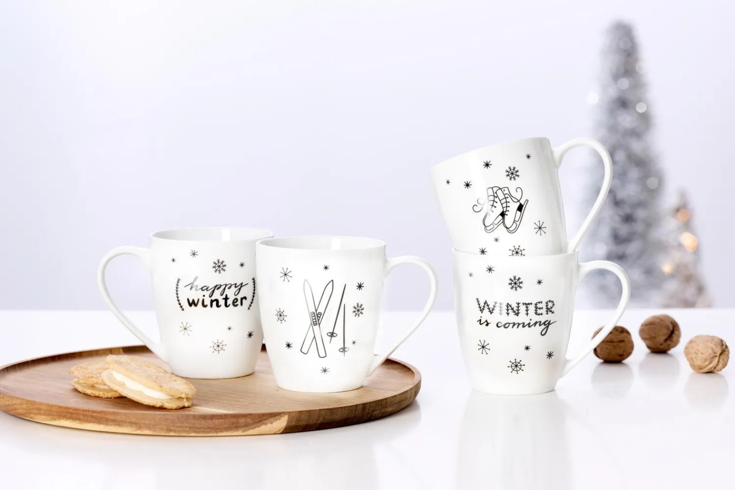 Best Kaffeebecher-Set Winter Is Coming | 2-teilig | 360 ml Becher