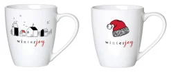 Hot Kaffeebecher-Set Winter Joy | 2-teilig | 360 ml | red Becher