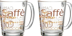 Clearance Kaffeegläser-Set Milano | 2-teilig | 290 ml | braun Becher
