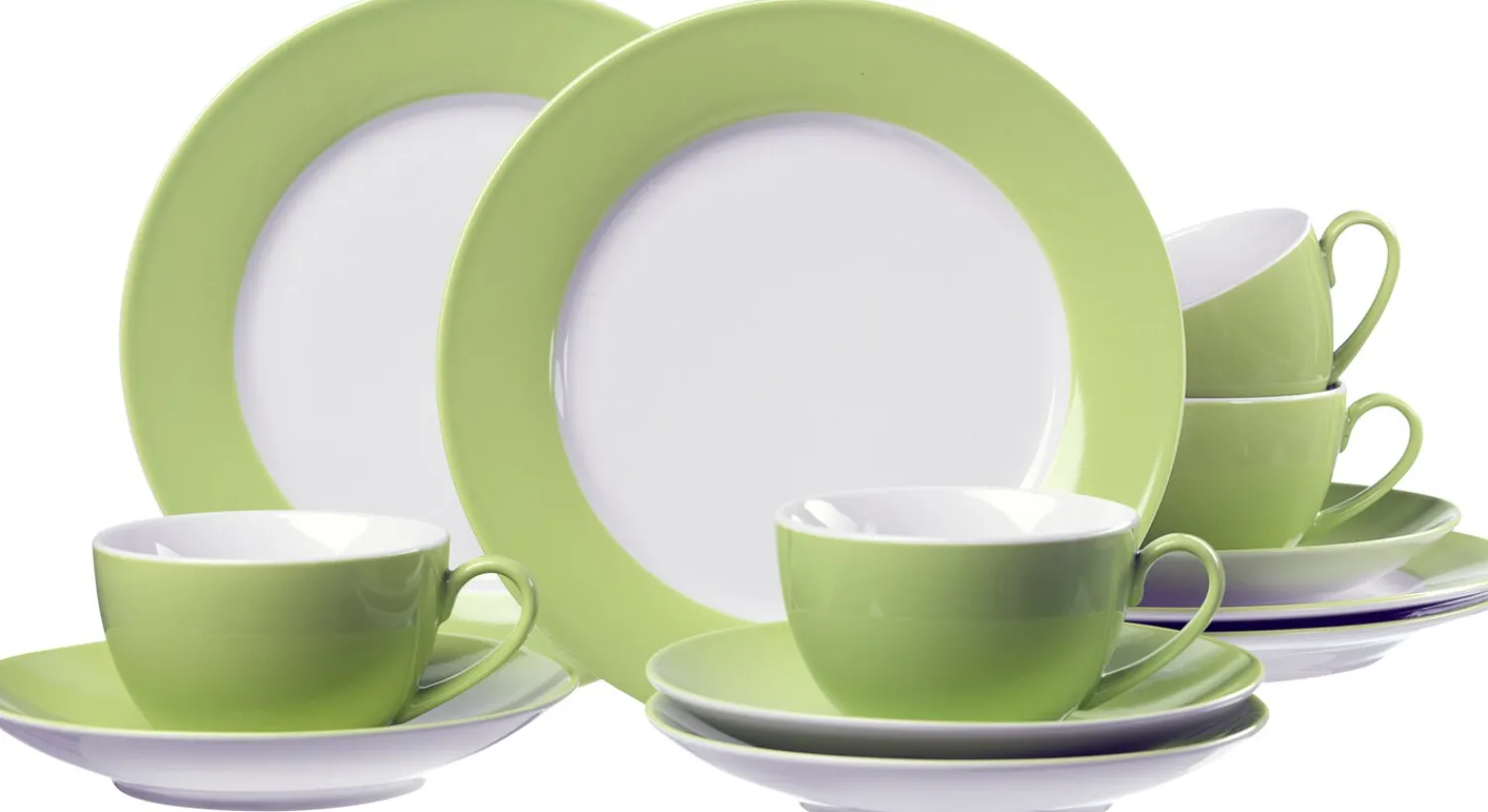 Hot Kaffeeservice Doppio | 12-teilig | grün Service