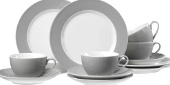 Best Kaffeeservice Doppio | 12-teilig | grau Service