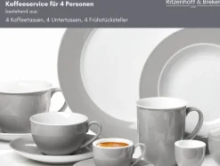Best Kaffeeservice Doppio | 12-teilig | grau Service