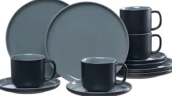 Outlet Kaffeeservice Jasper | 12-teilig | schwarz Service