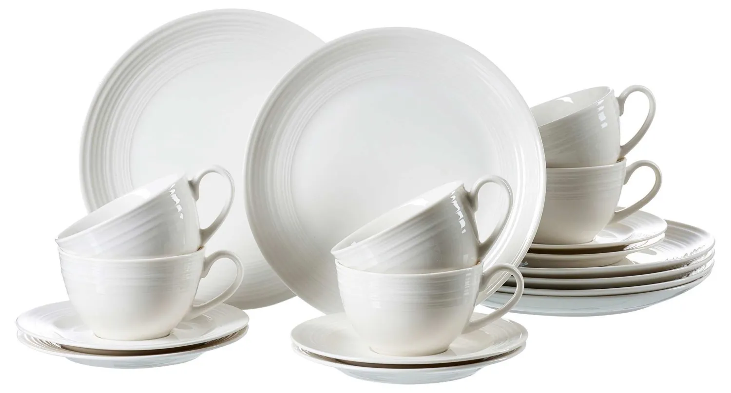 Clearance Kaffeeservice Levi | 18-teilig | weiss Service