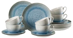 Sale Kaffeeservice Olso | 18-teilig | blau Service