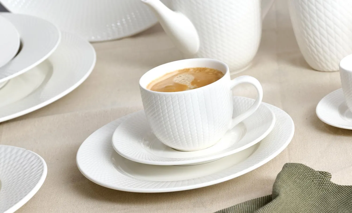 Best Kaffeeservice Saphir | 18-teilig | weiss Service