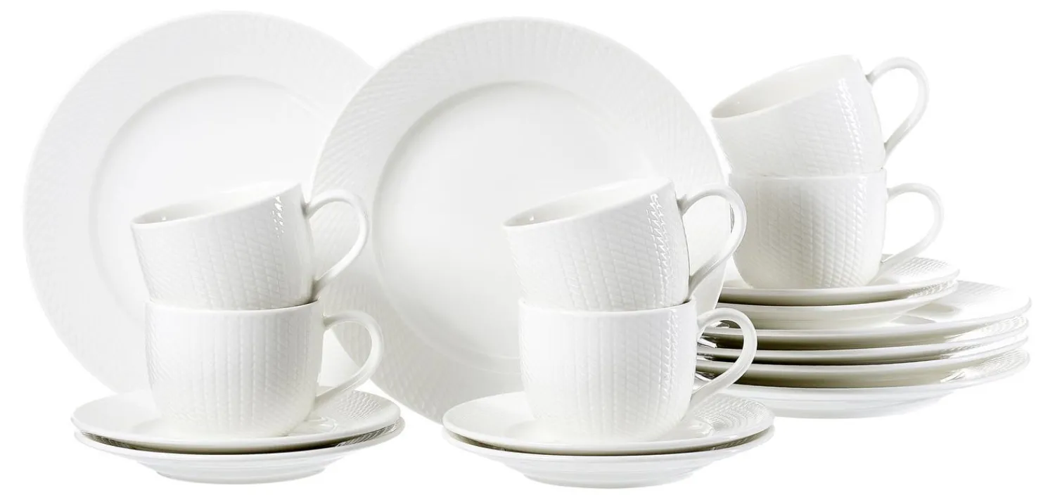 Best Kaffeeservice Saphir | 18-teilig | weiss Service