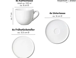 Sale Kaffeeservice Skagen | 18-teilig | weiss Service