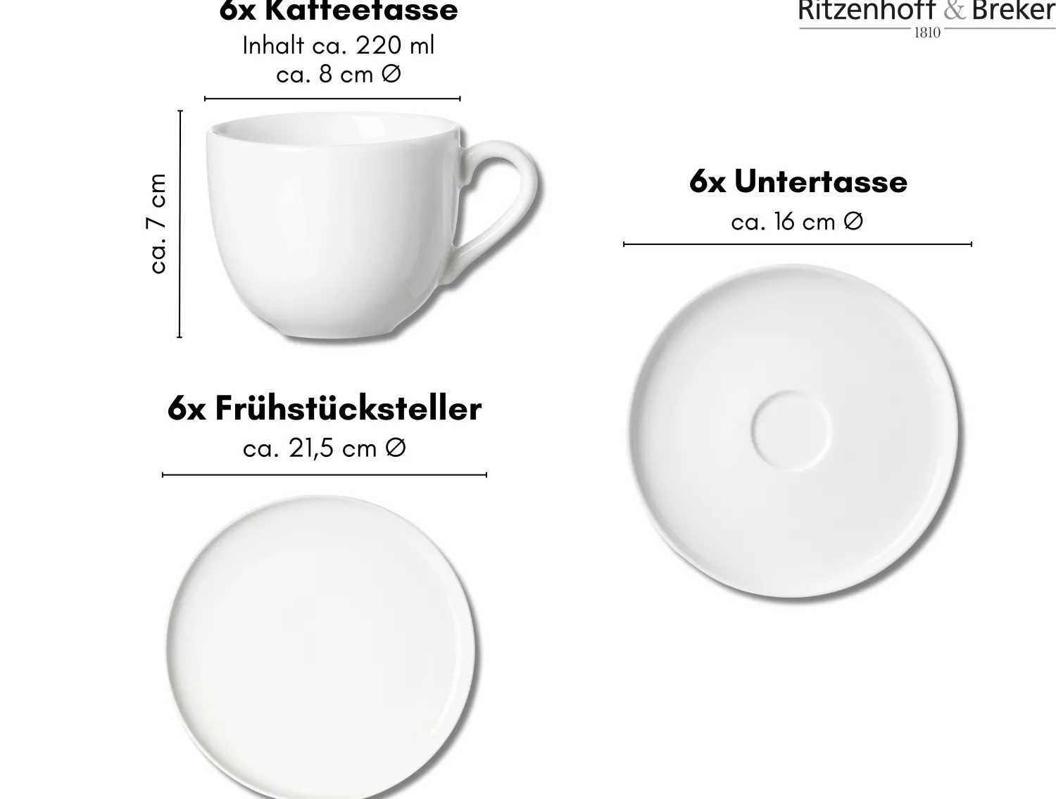Sale Kaffeeservice Skagen | 18-teilig | weiss Service