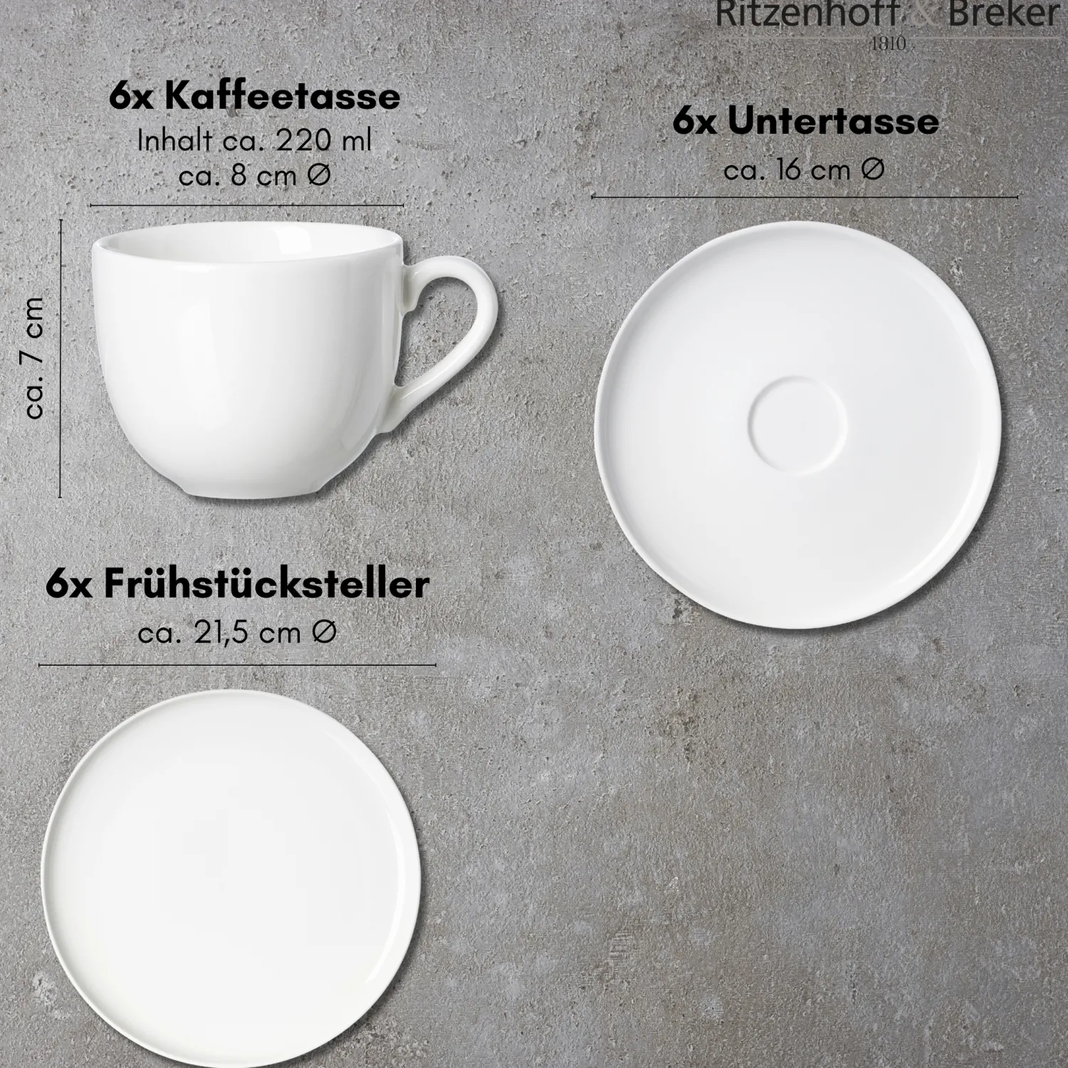 Outlet Kaffeeservice Skagen | 18-teilig | weiss Service