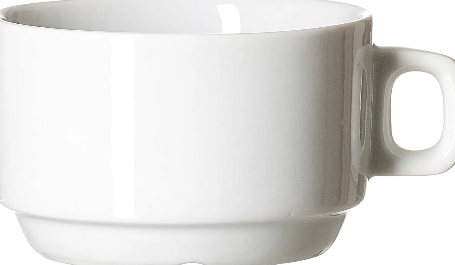 Online Kaffeetasse Bianco | 190 ml | weiss | stapelbar Obertasse