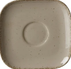 Kaffeeuntertasse Casa | 13,5 cm | grau | quadratisch Untertasse